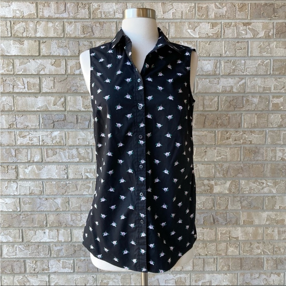 Banana Republic Button Up Sleeveless Top Shirt Size 4 🌸